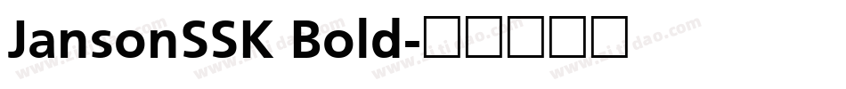 JansonSSK Bold字体转换